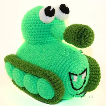 

crochet toys amigurumi rattle tank mode number w470