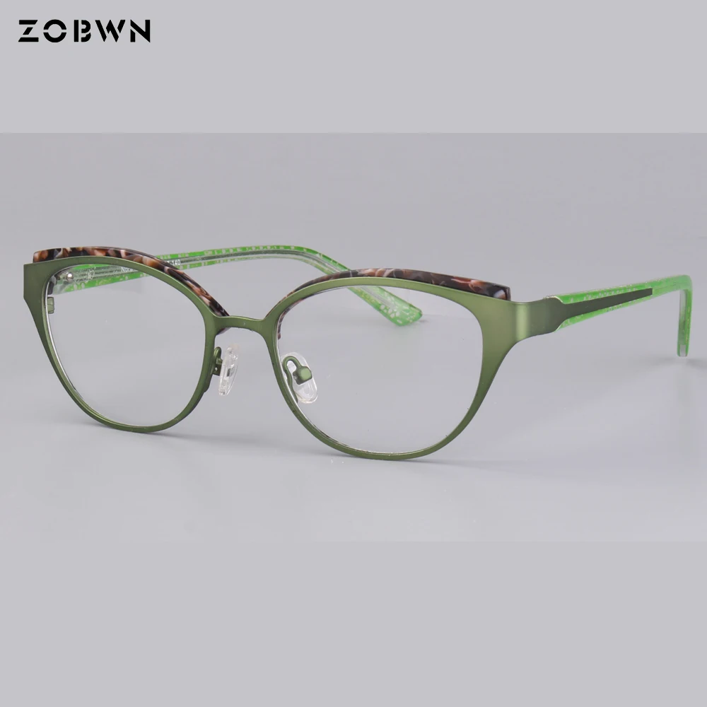 Schwarz Eye Rand Qualität Halb Hohe Vintage Frauen Cat Computer Plain Brillen Brille Rot Gläser Mix Großhandel Metall S1qwqI0