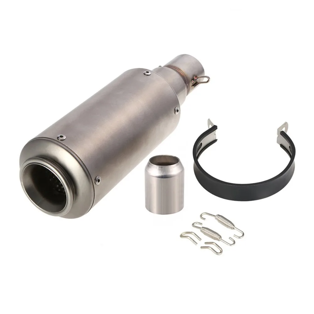 

For Motorcycles ATV Universal 38-51mm Frosting Color Refit Exhaust Muffler Pipe Carbon Fiber Motorcycle Accessories Fit