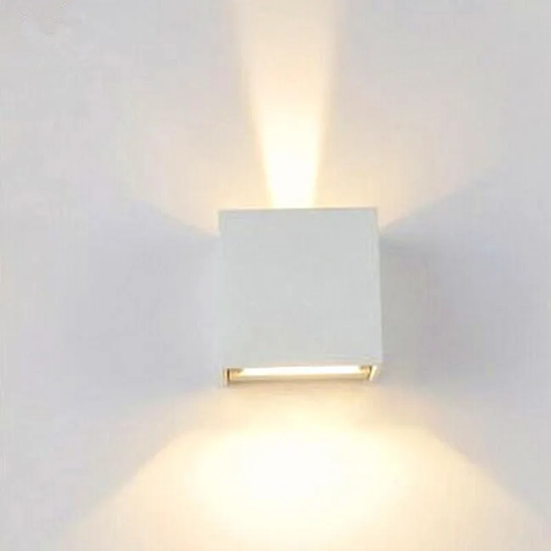 New Led Wall Lamp Outdoor Light 6w 90 260v White Aluminum Up New Led Wall Lamp Outdoor Light 6w 90 260v White Aluminum Up Down Waterproof For Bathroom Kitchen Z0004 In Indoor Lamps From