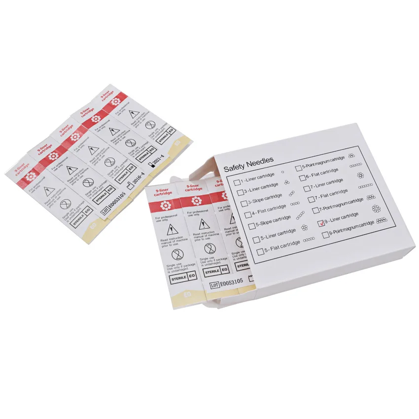 Картриджные иглы для тату микроблейдинга набор игл 9RL/RS/M1 подводка бровей и губ