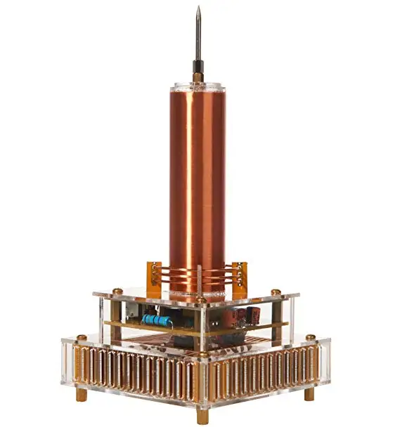 

Катушка для прослушивания музыки Набор Мини Тесла катушка Physicsfun медная катушка научная игрушка и подарок с акриловая подставка оболочка