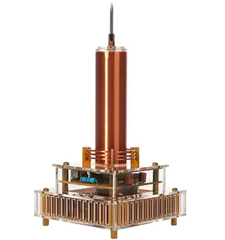 

Music Tesla Coil Set Mini Tesla Coil Physicsfun Copper Coil Science Toy and Gift with Acrylic Base Shell