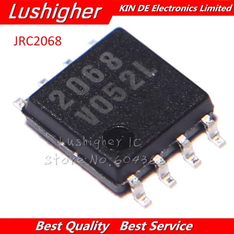 10 шт. NJM2068M SOP8 JRC2068 SMD NJM2068 SOP новый оригинальный | Электронные компоненты и