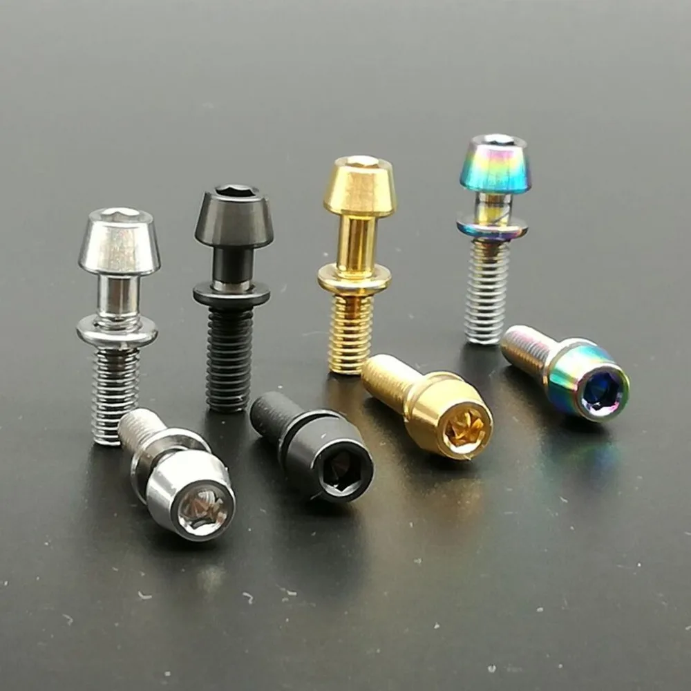 Титановый винт Ti Bolt шестигранный конический болты с шайбами для Ritchey C260