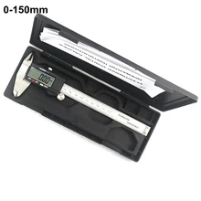 Cheaper 0-150mm Electronic Digital Vernier Caliper Stainless Steel Rule Gauge Micrometer Paquimetro Messschieber LCD Measuring Tool