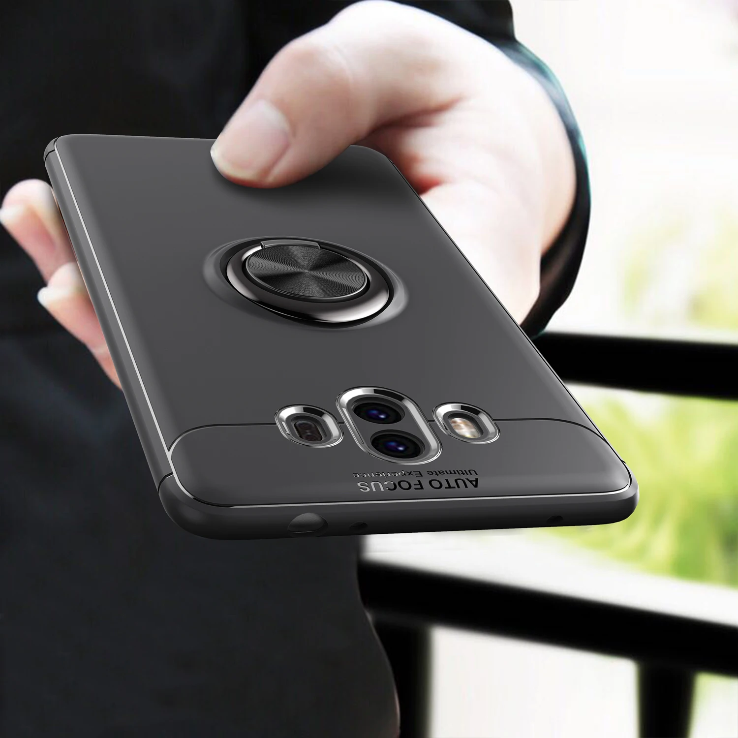 

tpu silicone case for Huawei Mate 10 Lite kickstand case ultra-thin finger ring case for Huawei Mate 10 Pro protective cover
