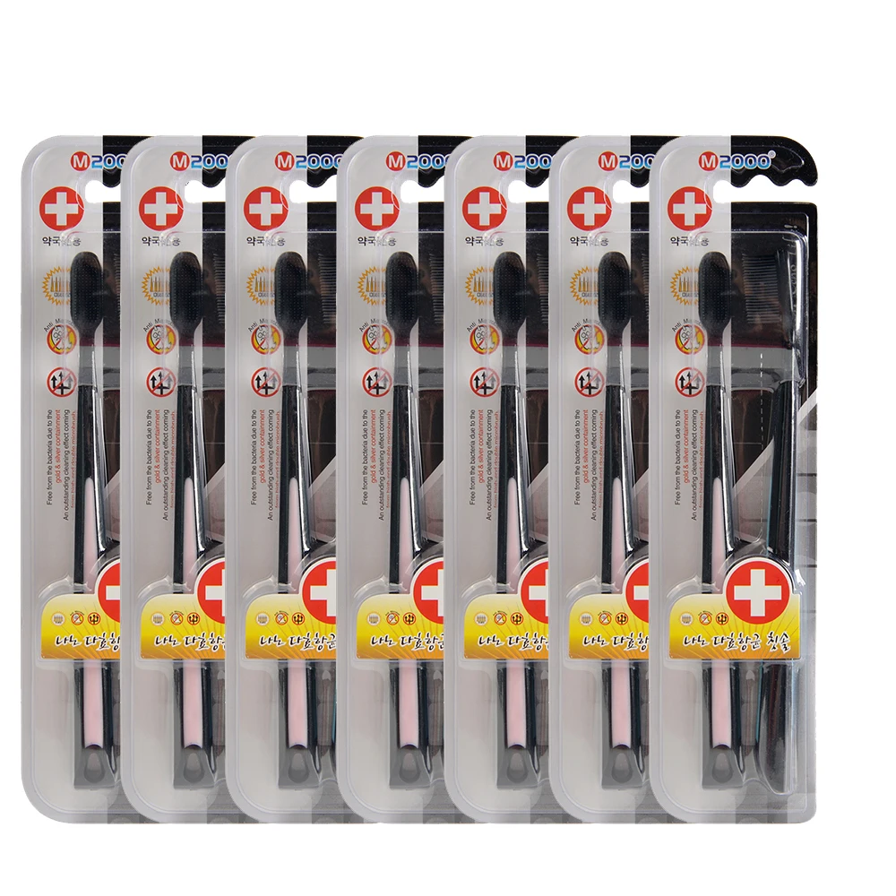

14pc Bamboo Charcoal Toothbrush Soft Nano Tooth Brush Nano-antibacterial Toothbrush Oral Care Teeth Brush Adults