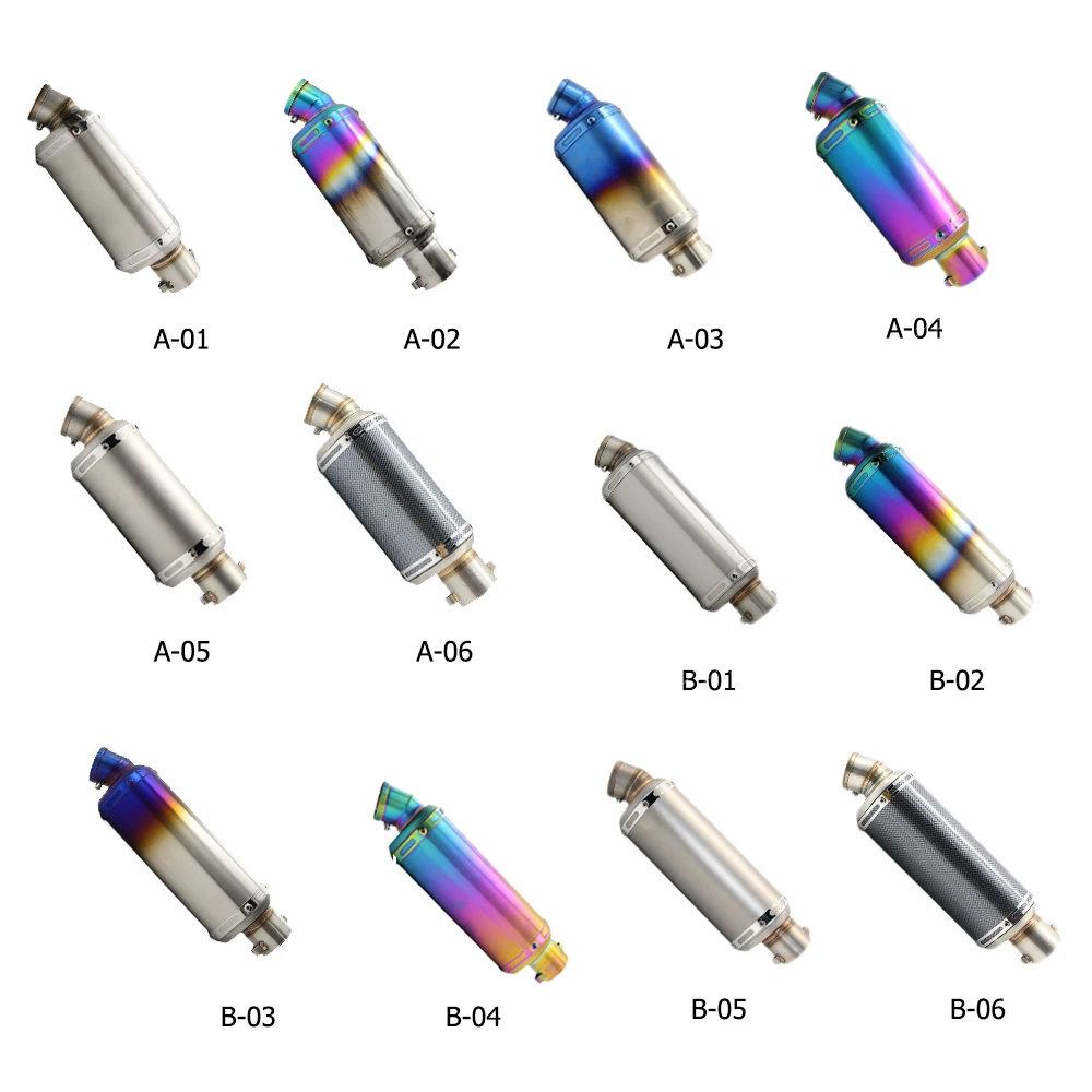 ZSDTRP Универсальный мотоциклетный глушитель выхлопной трубы из нержавеющей стали Akrapovic выхлопная труба для 125cc 250cc 300cc 500cc Escape Moto