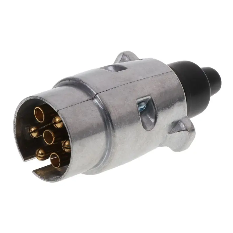 Beste Koop 7 Manier RV Boot Truck Trailer Metalen Plug Connector