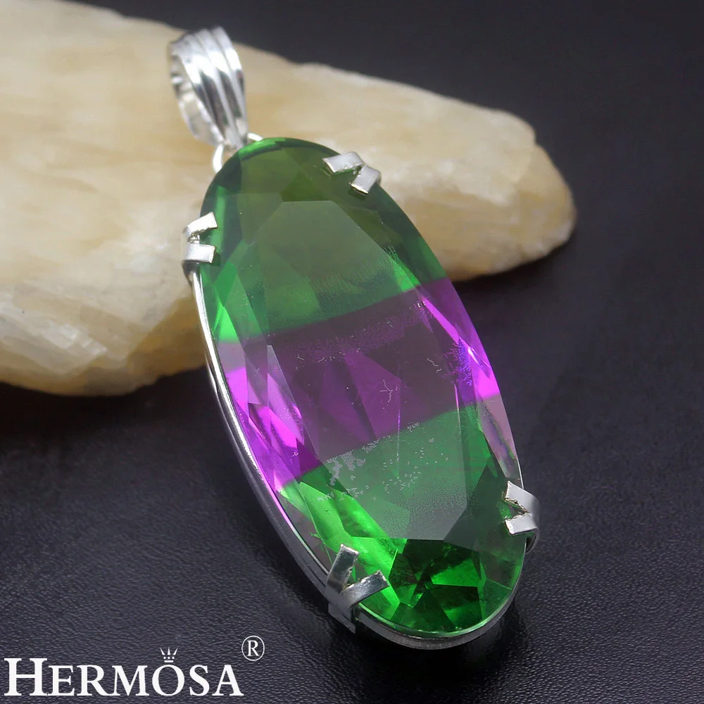 Hermosa ювелирные подвески из серебра дихроическое стекло HM1009|glass glass|glass 925glass dichroic |