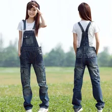 Весенне-осенние женские повседневные джинсовые комбинезоны джинсы комбинезон с несколькими карманами Плюс Размер 6XL 7XL 8XL прямые комбинезоны W042