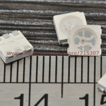 

PHISCALE Of 100pcs 5050 Super Bright SMD LED Red Green Blue(RGB) Three Color