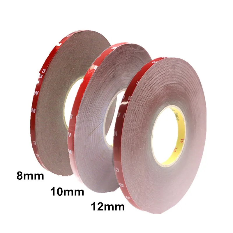 33M/lot 3M high temperature Tape 5/8/10/12 mm Automobiles For Double Side  Adhesive Tape Car Exterior Tape Car Stickers