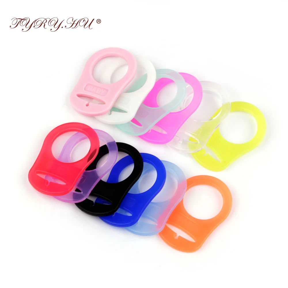 TYRY.HU Baby Pacifier Holder Adapter 10pc Silicone Pacifier Clips