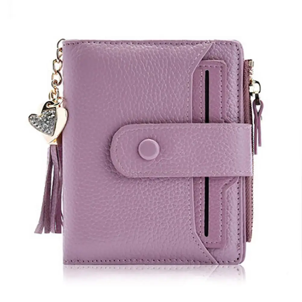 

Yfashion Women's Mini Leather Bifold Wallet With ID Window Card Sleeve Anti RFID Clutch Coin Purse