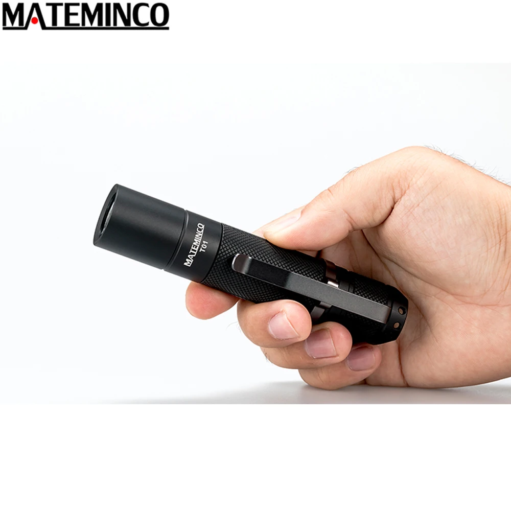 Маленький фонарик MATEMINCO T01 CREE XPL EDC MAX. Тактический фонарь 1600 люмен для поиска и