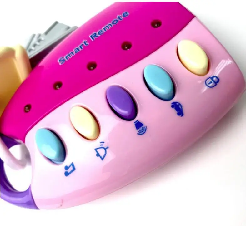 Детская игрушка музыкальная ключа автомобиля Smart Remote автомобилей голоса освещения Комбинации музыкальные игрушки ребенка раннего развивающие игрушки