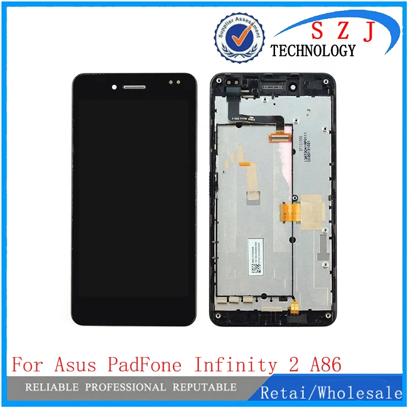 Новый ЖК-дисплей + сенсорный дигитайзер экран стекло для ASUS PadFone Infinity A86 с рамкой