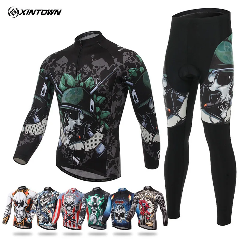 

XINTOWN Cycling Clothing Men Pro Cycling Jersey Quick-dry Long Sleeve Mountain Bike Clothes Breathable Bicycle Spring Autumn