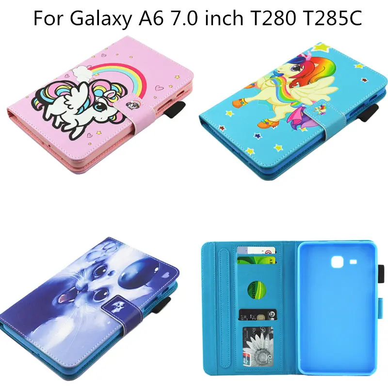 New Cartoon PU Leather Case For Samsung Galaxy Tab A a6 7.0 inch T280 T285 T285C SM-T280 Cover Tablet Fashion Funda Stand Shell New Cartoon PU Leather Case For Samsung Galaxy Tab A a6 7.0 inch T280 T285 T285C SM-T280 Cover Tablet Fashion Funda Stand Shell