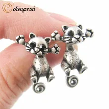 CHENGXUN Новая мода милый Кот Стад Комплект сережек для женщин девочек для детей детские животные ювелирные изделия женские серьги