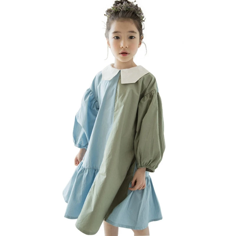 

2019 New Lantern Sleeve Girl Dresses Fashion Ball Gown Spring Summer Baby Girl Dress for Party Wedding Children Dresses