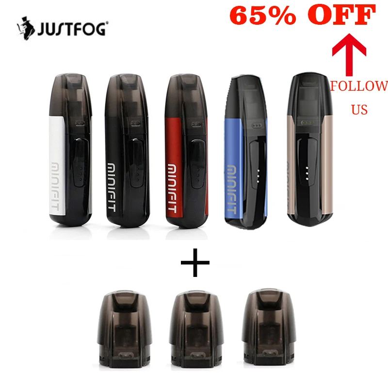 Original Justfog minifit Kit de Inicio 370 mAh todo en uno vape kit como justfog q16 con MINIFIT batería compacta cápsula vapear - 1