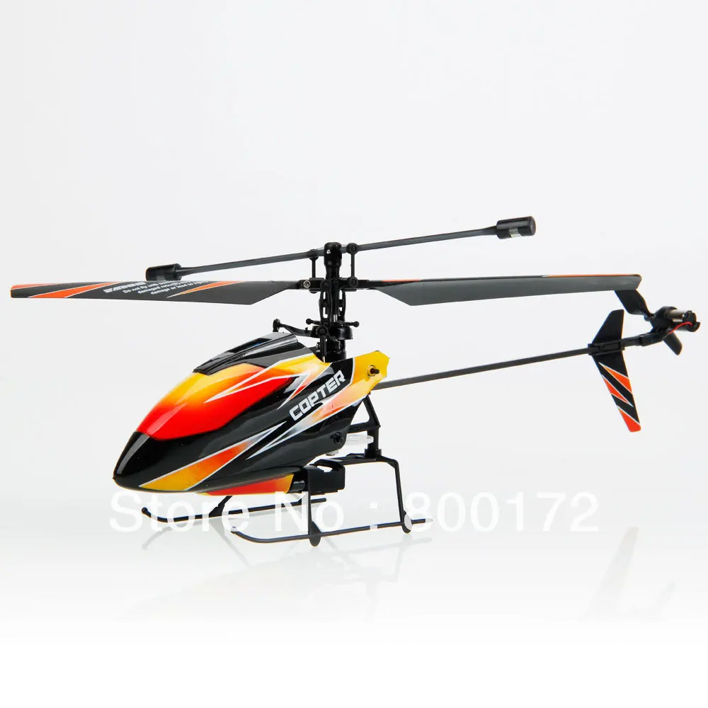 4 Battries V911 RC Helicopter 4ch Single blade Single Rotor Gyro In// Outdoor