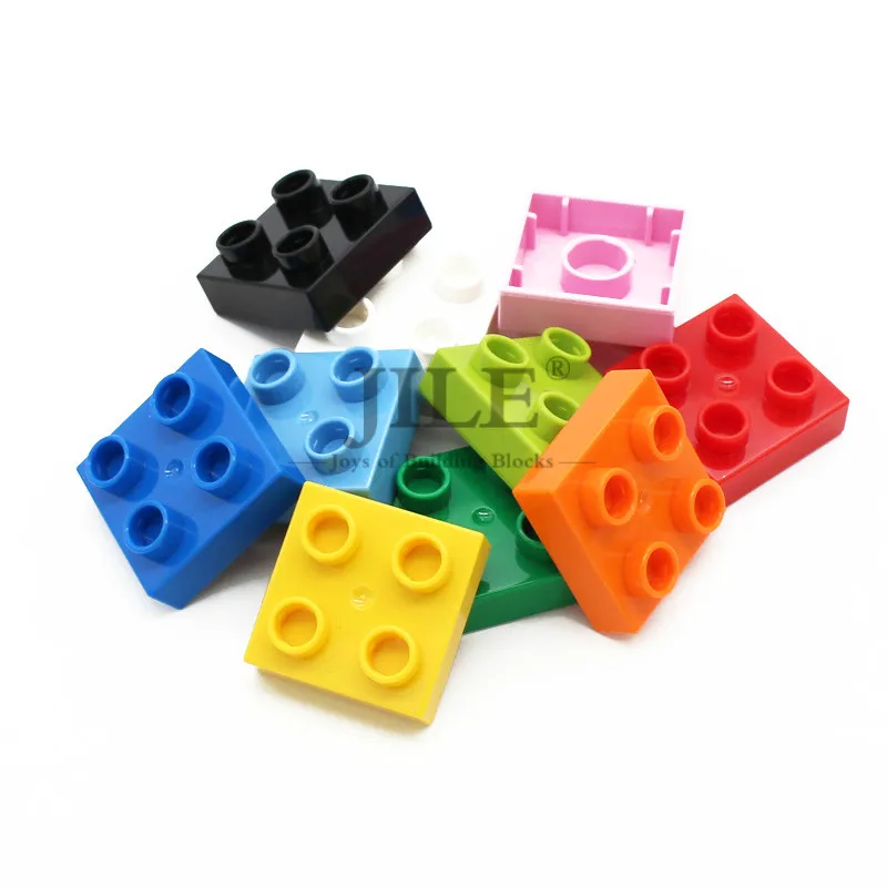 

Creative Big Building Blocks Bricks Duplo Plate 2x2x1/2 Thick Large Particles Compatible with Accessories Science Technology Toy