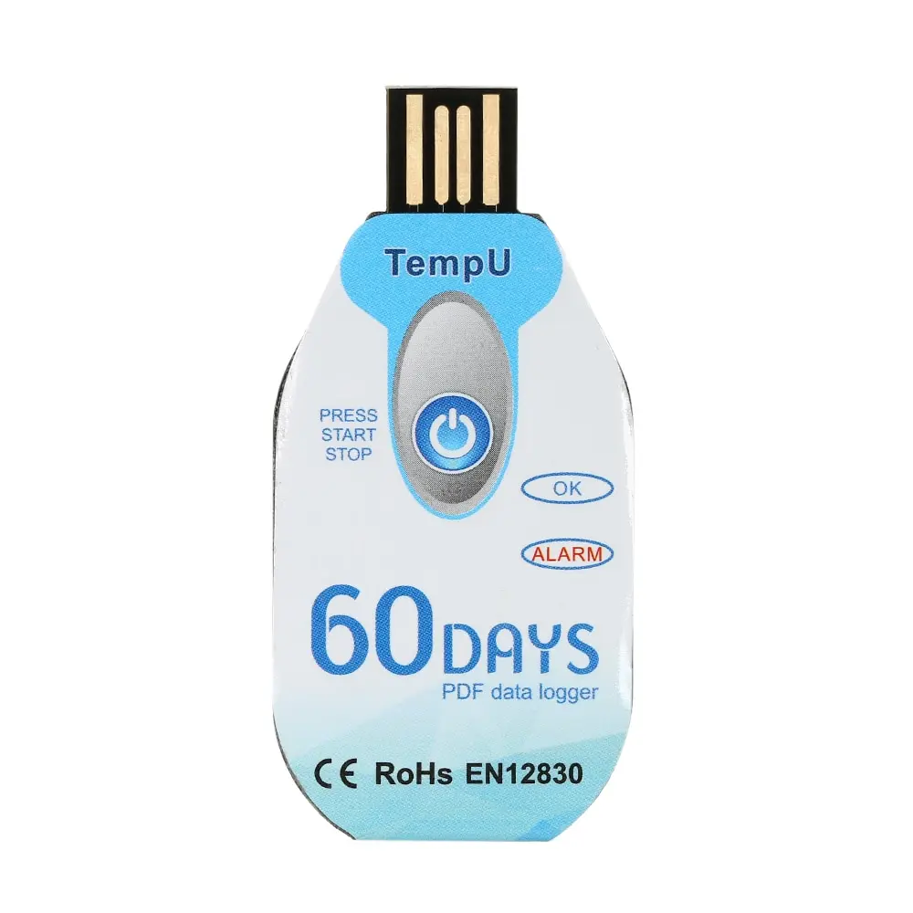 

Waterproof USB Sensor Disposable Temperature Data Logger 60 Days Cold Chain Thermometer Recorder for Biological/Medicine