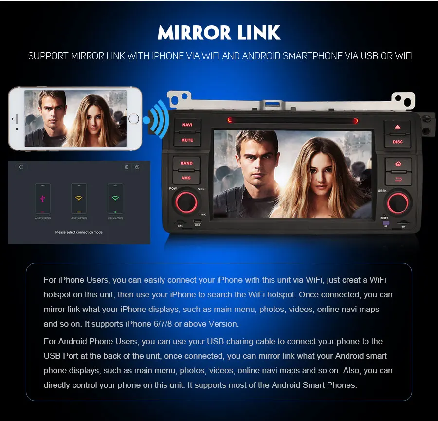 Cheap Erisin ES7546B 7" Android 8.0 car dvd Octa core DAB+ TPMS OBD BT 4G For BMW E46 318 320 325 M3 Rover75 MG ZT 11