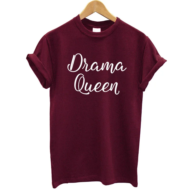 HTB1H0YozbSYBuNjSspiq6xNzpXaS.jpg_ Bawełniana Koszulka Drama Queen
