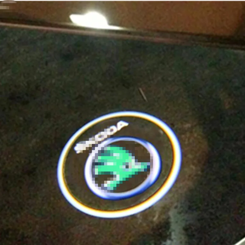

Car LED Welcome lights for Skoda Octavia Car door light laser projector SuperbLaser Car Projector Lamp light vehicle door light