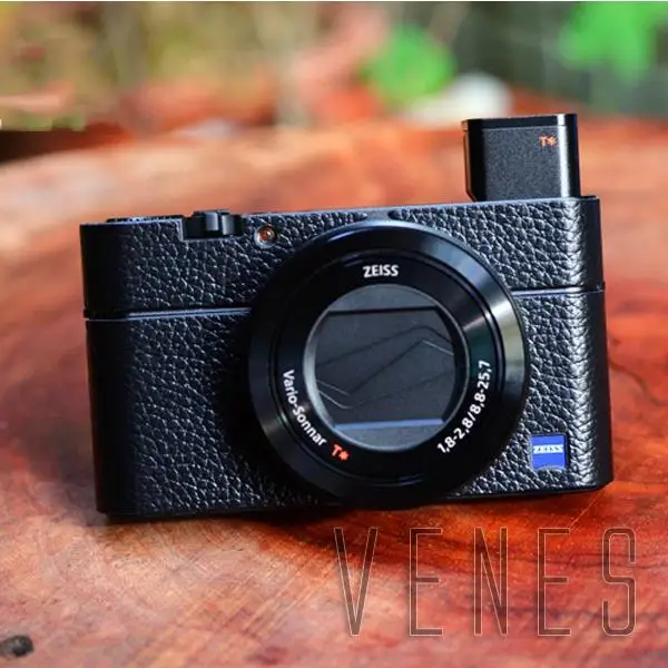 Leather Body Cover Protector Lychee Texture Suit  For Sony RX100 III IV M3 M4 Digital Camera