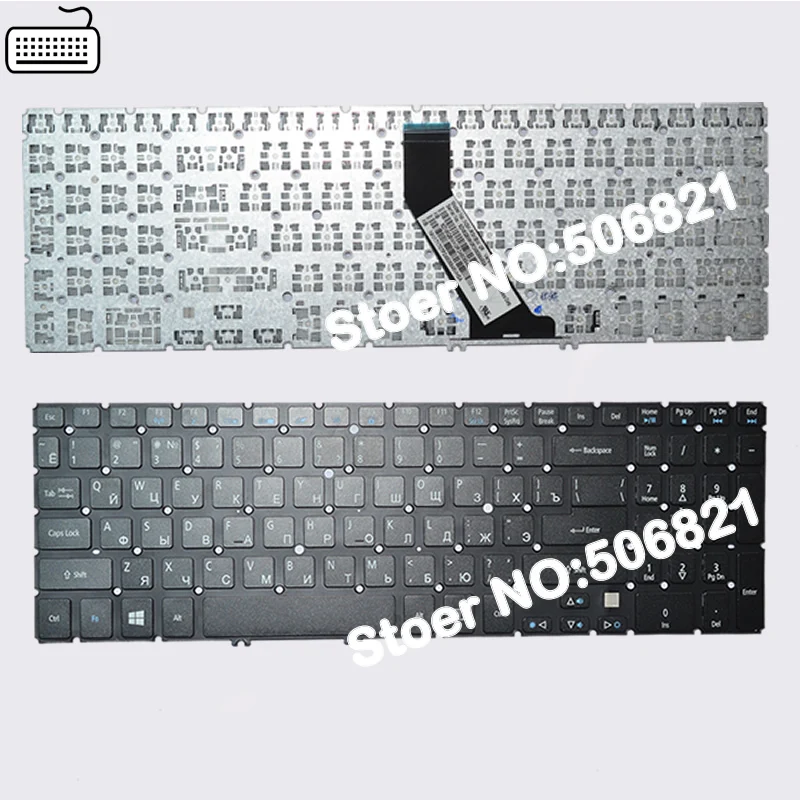 

JIGU Russian Keyboard for Acer for Aspire V5-552 552G 552P 572 572G 572P 573 573G 573P RU/Russia Black Backlit