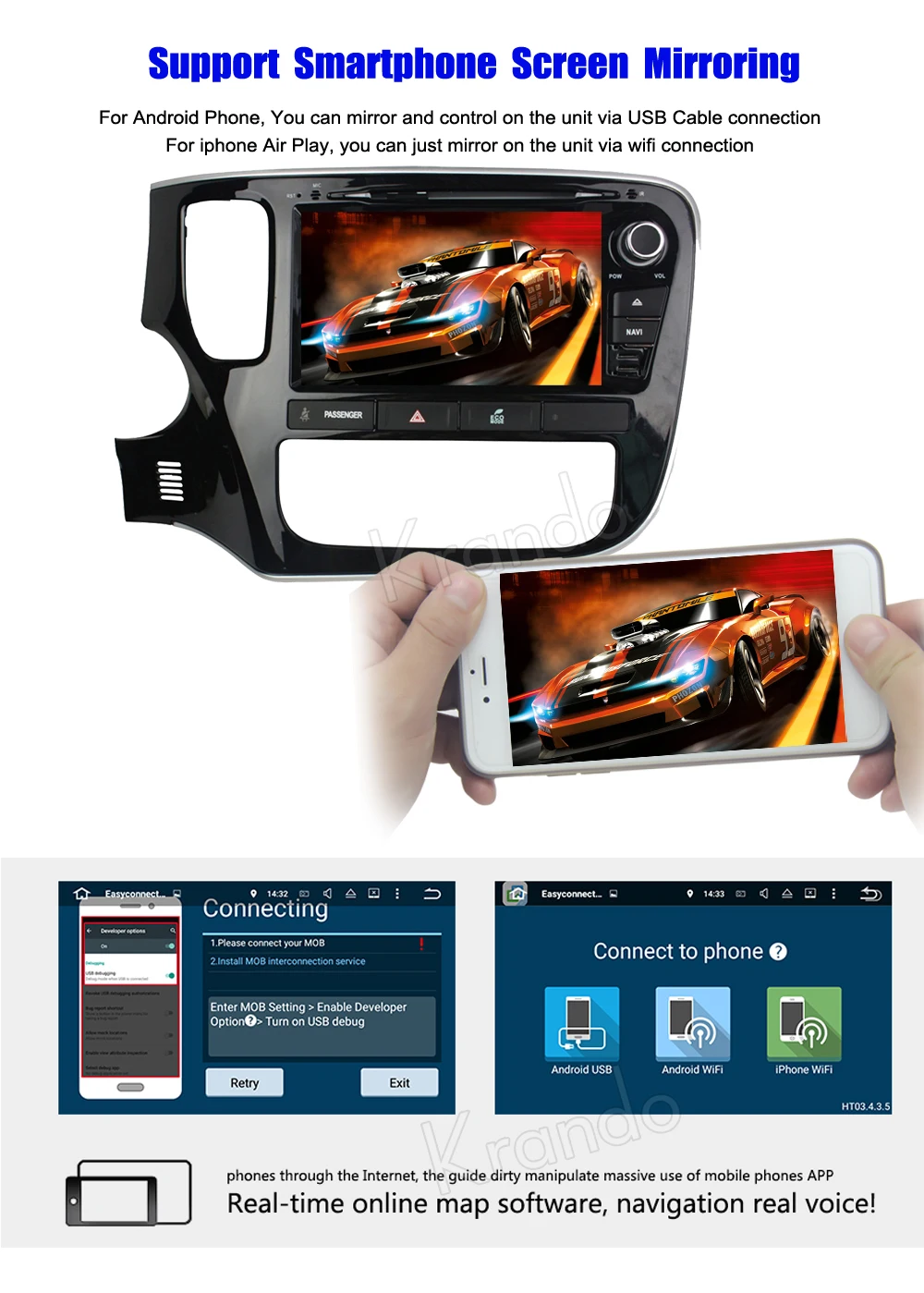 Excellent Krando 8" Android 7.1 car navigation multimedia system for Mitsubish Outlander 2015+ audio radio gps dvd player WIFI 3G DAB+ 4