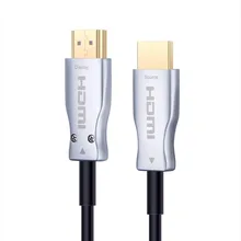 HDMI Гибридный медный оптический кабель, 30 м свет Высокоскоростной HDMI 4 K 60 Гц, HDMI 2,0 HDCP 2,2 тонкий, гибкий с оптической технологией