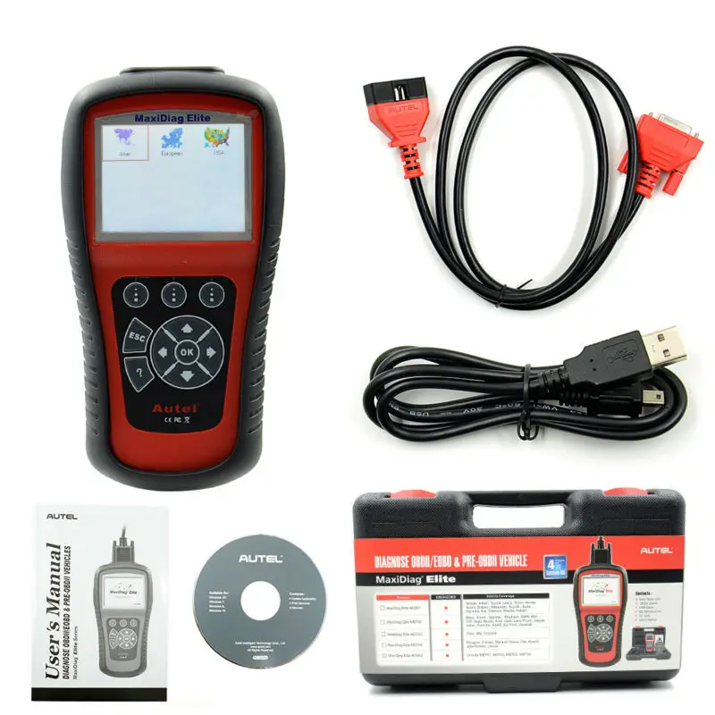 Сканер кодов Autel Maxidiag Elite MD802 4 в 1 MD 802 (MD701 + MD702 MD703 MD704) системы DS Model EPB OLS 100% оригинал| |