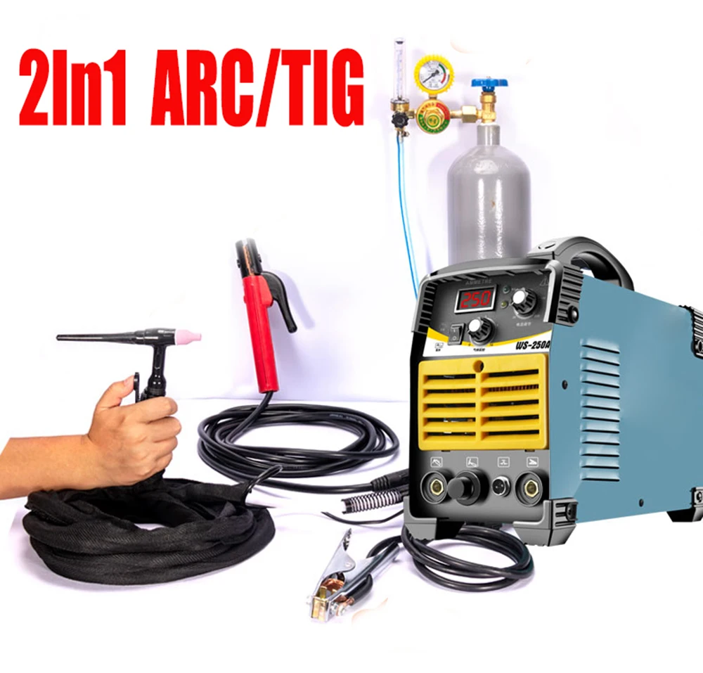 250A 110 V/220 V 5.8KVA IP21S инвертор Arc TIG 2 в 1 Электрический сварочный аппарат MMA сварочный аппарат для пайки