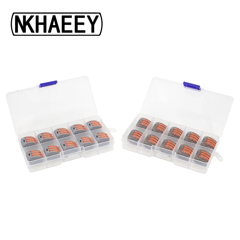 

Wago Type 413 10PCS/BOX Electrical Wiring Terminals Household Wire Connectors Fast Terminals For Connection Of Wires