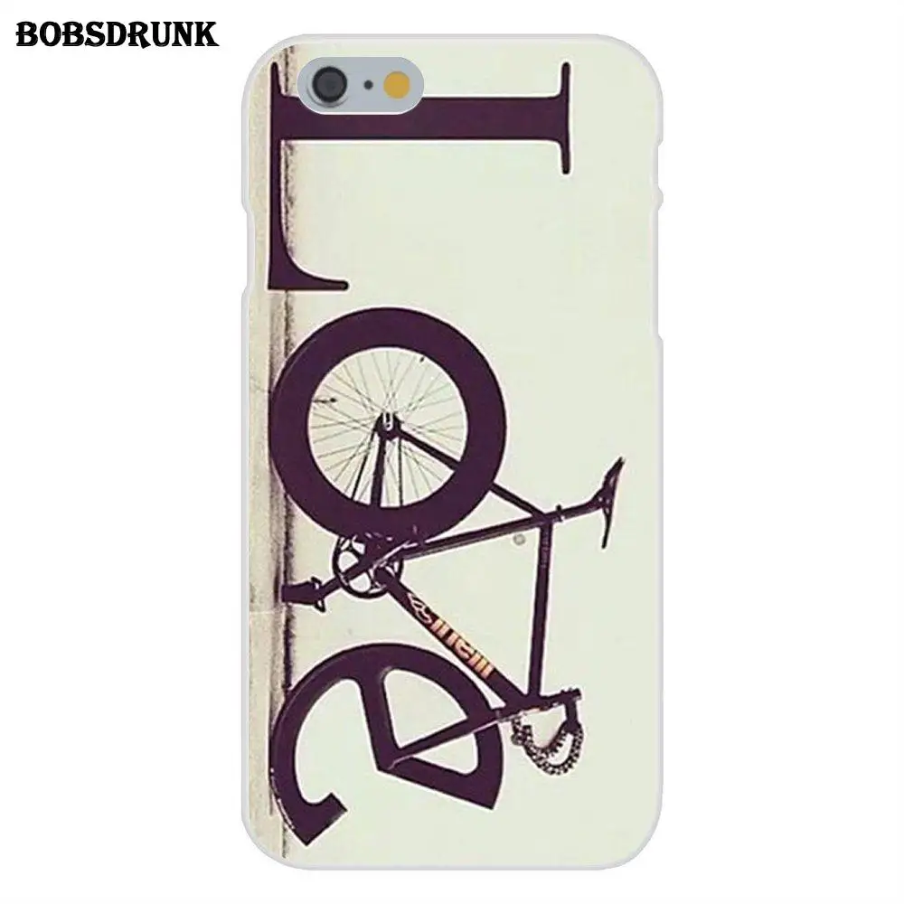 as picture EJGROUP Мягкий Силиконовый ТПУ прозрачный крутой лучший чехол для iPhone 4 4S 5 5C SE 6 6 S 7 8 Plus X велосипедный велосипед Велоспорт - Цвет: as picture