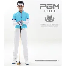 PGM Summer Golf Pants Men's Polyester Broadcloth Full Length Waterproof Trousers 7 Colors XXS-XXXL Thickness Moderate