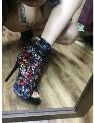 New-Lace-up-Rhinestone-Embellished-Sandals-High-Heels-Crystal-Open-Toe-Summer-Spring-Ankle-Boots-Sexy (5)