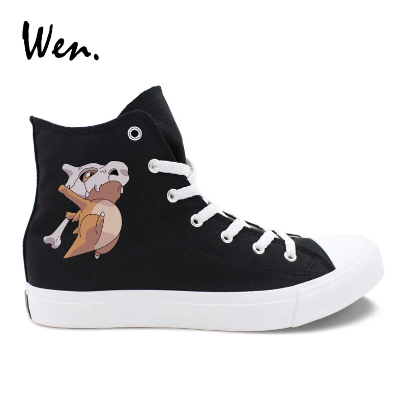 

Wen Pokemon Cubone Design Anime Cosplay Canvas Shoes Men Women High Top Sneakers Outdoor Pedal Platform Lacing Loafers Flat
