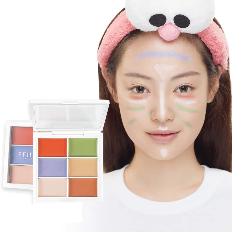 1PC 6 Colors Concealer Cream Contour Palette Kit Professional Makeup Bronzer Highlighter Cream 1PC 6 Colors Concealer Cream Contour Palette Kit Professional Makeup Bronzer Highlighter Cream