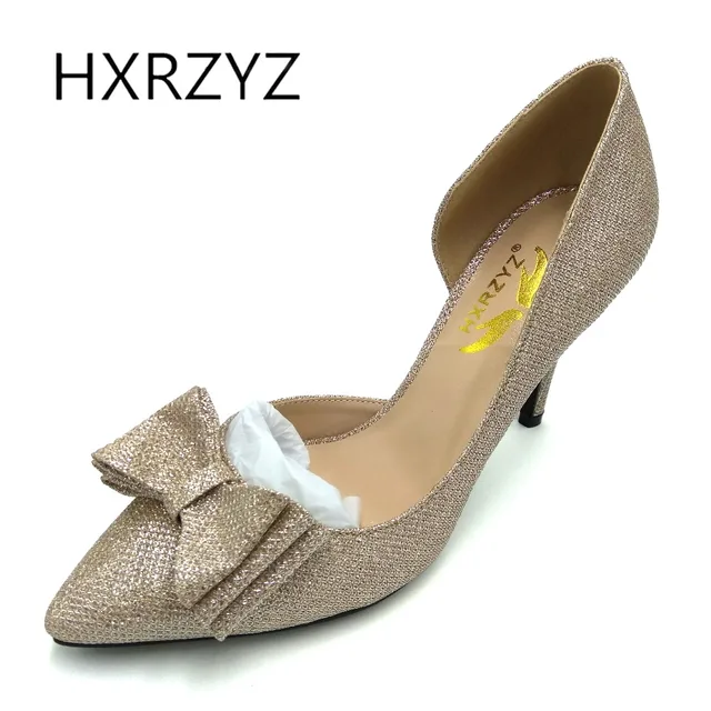 Summer Las Y Super High Heels Wedding Shoes Bride Gold Summer Las Y Super High Heels Wedding Shoes Bride Gold For Womens With Bow