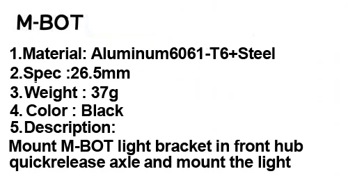 Flash Deal Bike bicycle front light bracket front wheel QR quickrelease axle extension front Flashlight light bracket 0