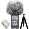 Outdoor Portable Digital Recorders Furry Microphone Mic Windscreen Wind Muff for ZOOM H4NSP H4NPro H2N + mini tripod ► Photo 2/6