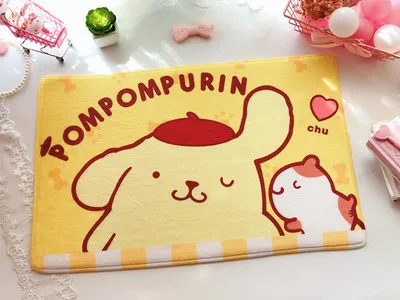 IVYYE 1 шт., ковер Cinnamoroll Pom Purin аниме, декоративные домашние мягкие ковры, Мультяшные Коврики для спальни, плюшевые коврики для ванной, коврик для двери, Новинка